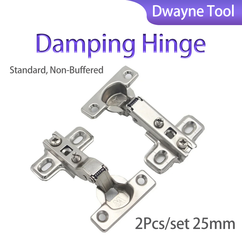 Cabinet Hinge Overlay - Bisagras amortiguadoras 2 unids/set 25mm, superposición