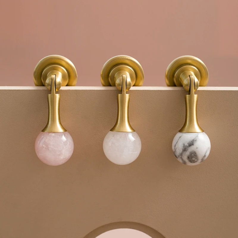 Bola de cristal blanca + tirad - Furniture Hardware Drop Pulls reseña y precio