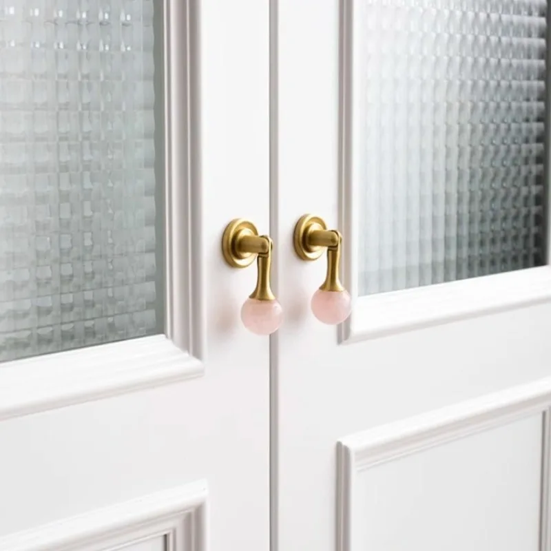 Bola de cristal blanca + tirad - Furniture Hardware Drop Pulls reseña y precio