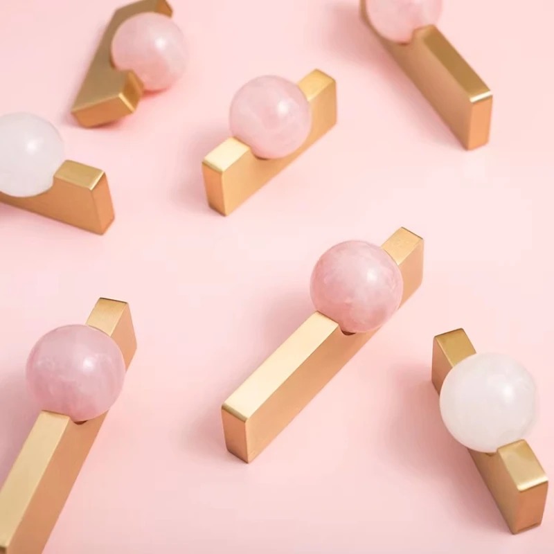 Bola de cristal blanca + tirad - Furniture Hardware Drop Pulls reseña y precio