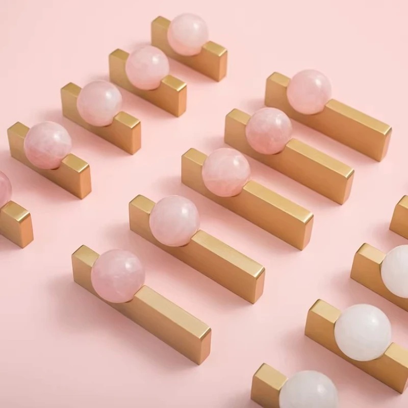 Bola de cristal blanca + tirad - Furniture Hardware Drop Pulls reseña y precio