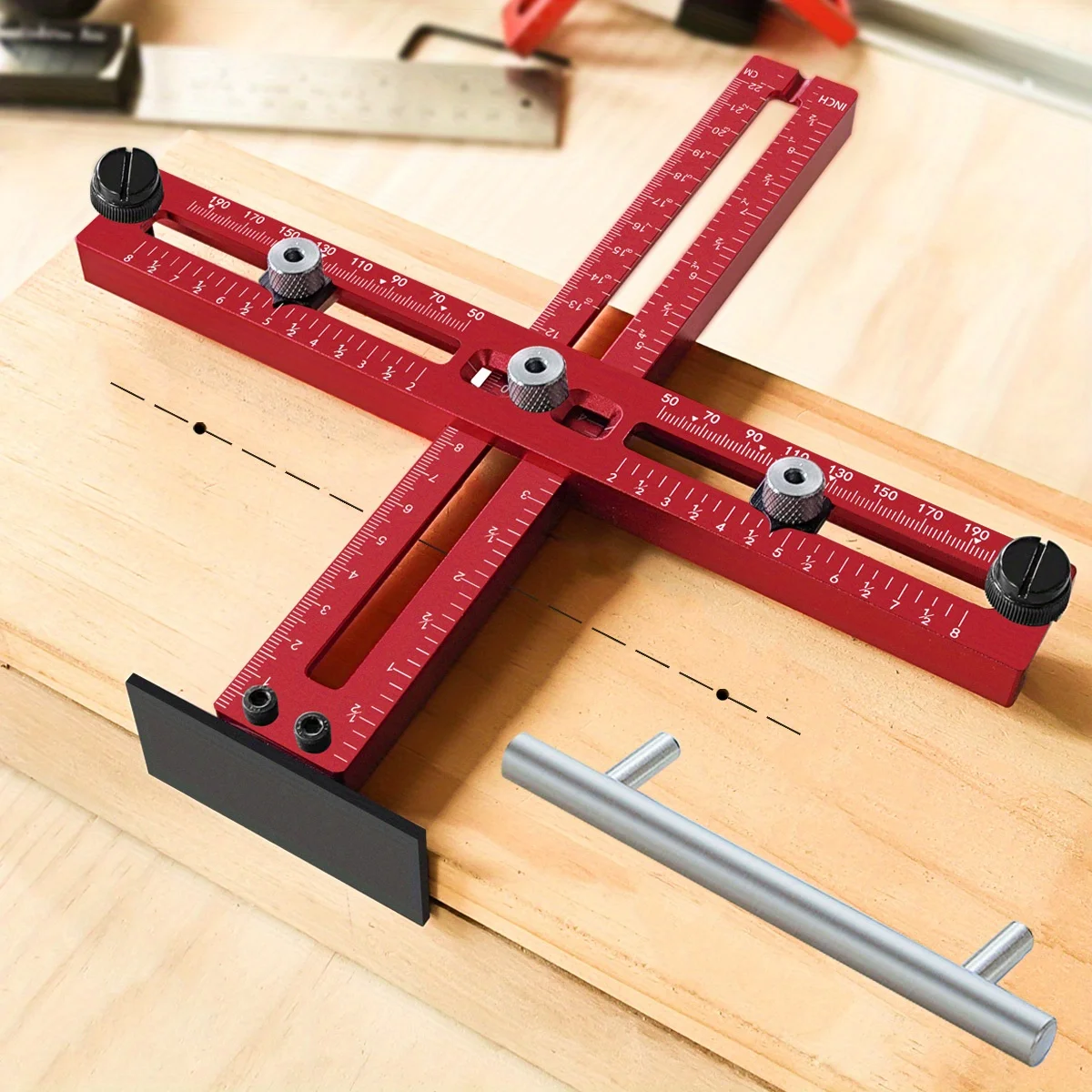 Plantilla de manija de gabinet - Furniture Hardware Manufacturer reseña y precio